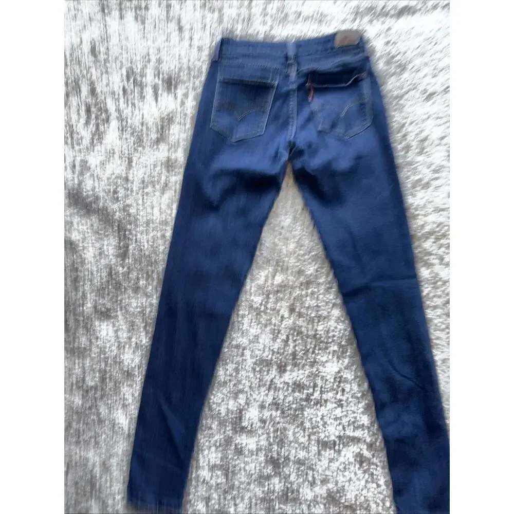 LEVI STRAUSS Super Skinny Stretch Girls Jeans Denim Size‎ 2 Reg